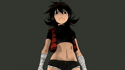 Anime trash shirato marin dp short hair brunette bandage Playmat Game Mat Desk