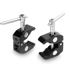 SmallRig 2x Super Clamp with 1/4" 3/8" Thread Rod Clamp Pliers Clip Cameras 2058