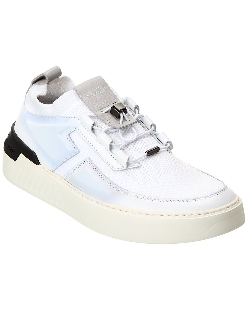Мужские кроссовки Tod S No_Code с кожаной отделкой белый 85 57390₽