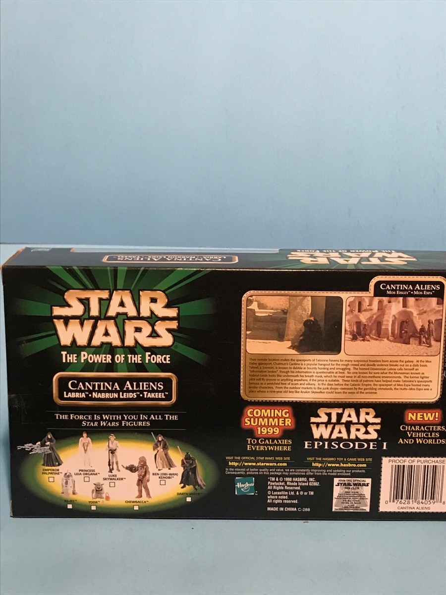 STAR WARS THE POWER OF THE FORCE CANTINA ALIENS! THREE