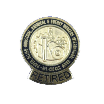 Vintage Pin - Paper Allied Industrial Chemical Energy Local Union Made Retired
