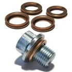 OIL SUMP PLUG & 5 WASHERS FOR NISSAN, replaces OE 11128-01M05 11026 01M02 SP10F+