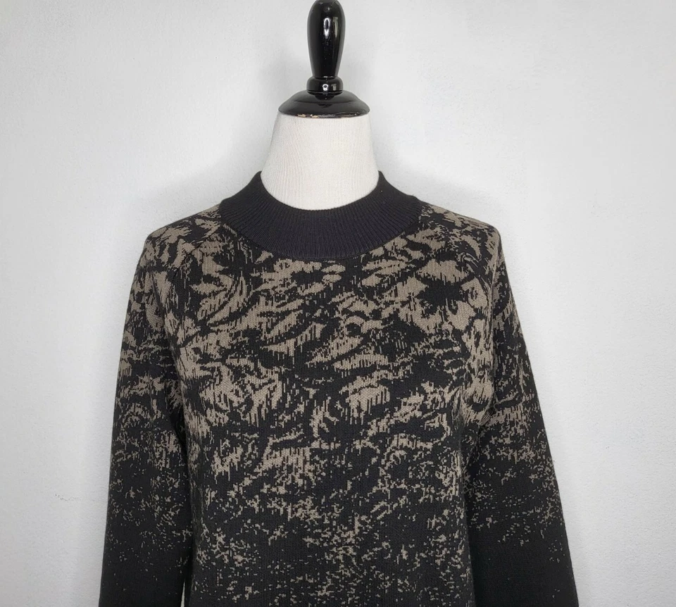 Suéter Jacquard Texturizado ATHLETA Para Mujer Talla XS Mezcla de Lana Cuello Redondo Excelente Foto 2 de 4