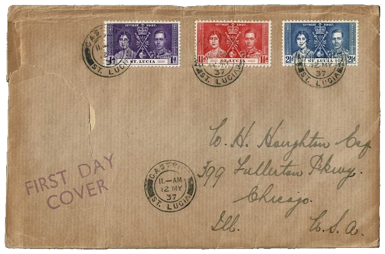 Colony Used British First Day Covers Stamps