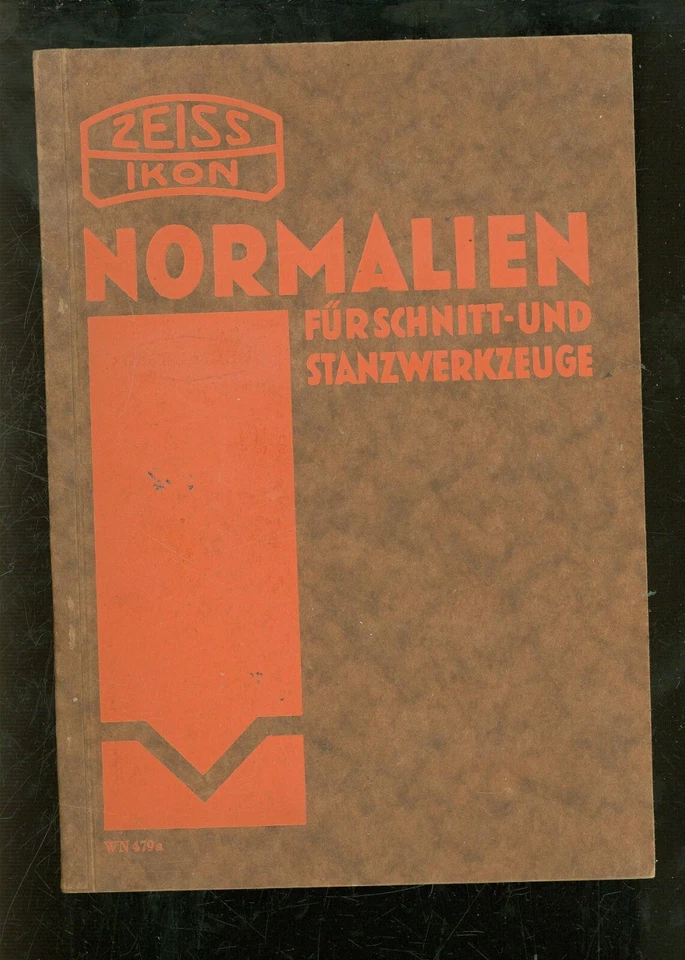 Normalien Für Schnitt und Stanzwerkzeuge Zeiss Ikon 1932 - B001B - Bild 1 von 1