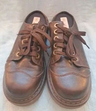 Lower East Side Vtg Womens Y2K Chunky Platform Clogs Leather Size 8 90s