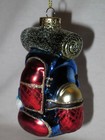 Backpack Camping Outdoor Hike Hiking Trail Sleeping Bag Xmas 4" Glass Ornament — photo 9