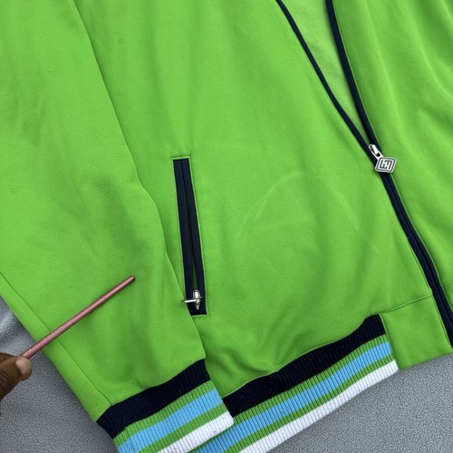 Vintage Enyce Trainingsjacke Herren XL grün Y2K Baggy warm Reißverschluss - Bild 14 von 16