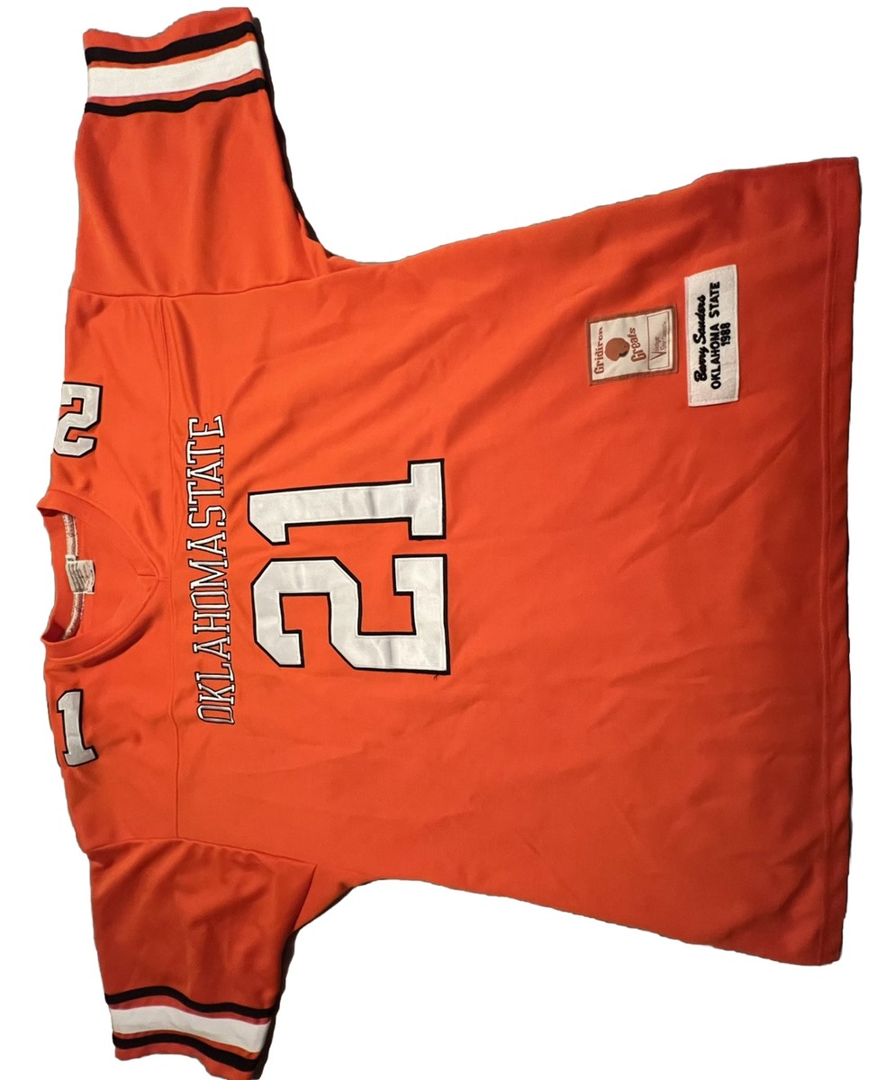 Oklahoma State Barry Sanders ジャージ 21 Barry Sanders Jersey #21 Oklahoma State Cowboys Leslie O