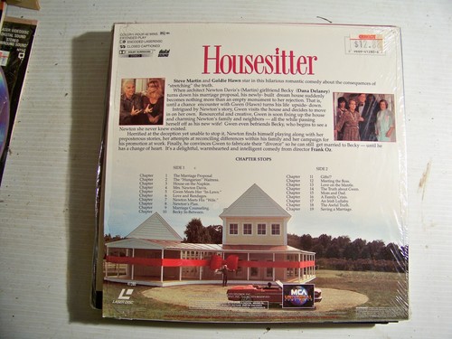 HOUSESITTER STEVE MARTIN GOLDIE HAWN 41280 LASER DISC - Picture 2 of 2