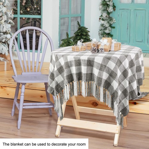 Coperte da lancio in ciniglia con plaid in nappa - Foto 3 di 14