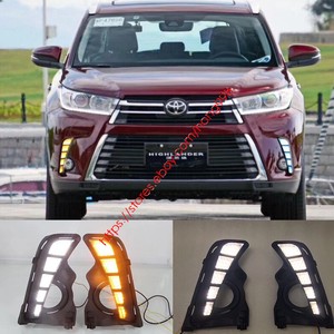 LED DRL For Toyota Highlander 2017 2018 Daytime Running Light W Turn Signal Lamp | eBay