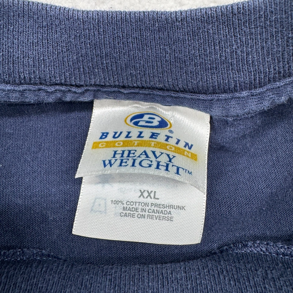 Vintage Toronto Argonauts Shirt Mens 2XL Blue Single Stitch Canada CFL Bulletin - Image 3 of 4