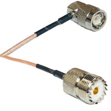 RG316 TNC Male Angle to SO239 UHF Female RF Cable Rapid-SHIP LOT