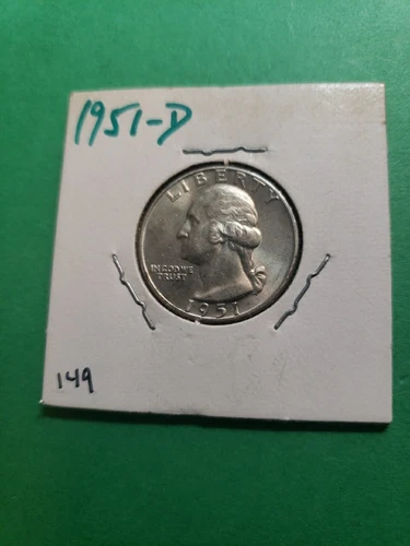 Beautiful 1951-D BU Washington Quarter