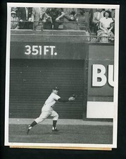 Gene Woodling great catch 1952 World Series Type 1 Press Photo New York Yankees