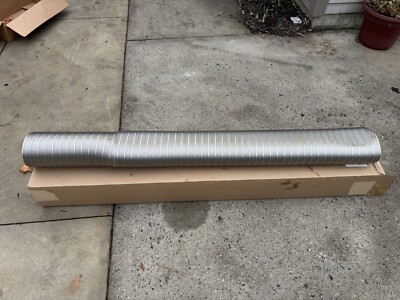 6'' x 5 FT Flexible Stainless Steel Oval to Round Liner  2ZLSSOR0605