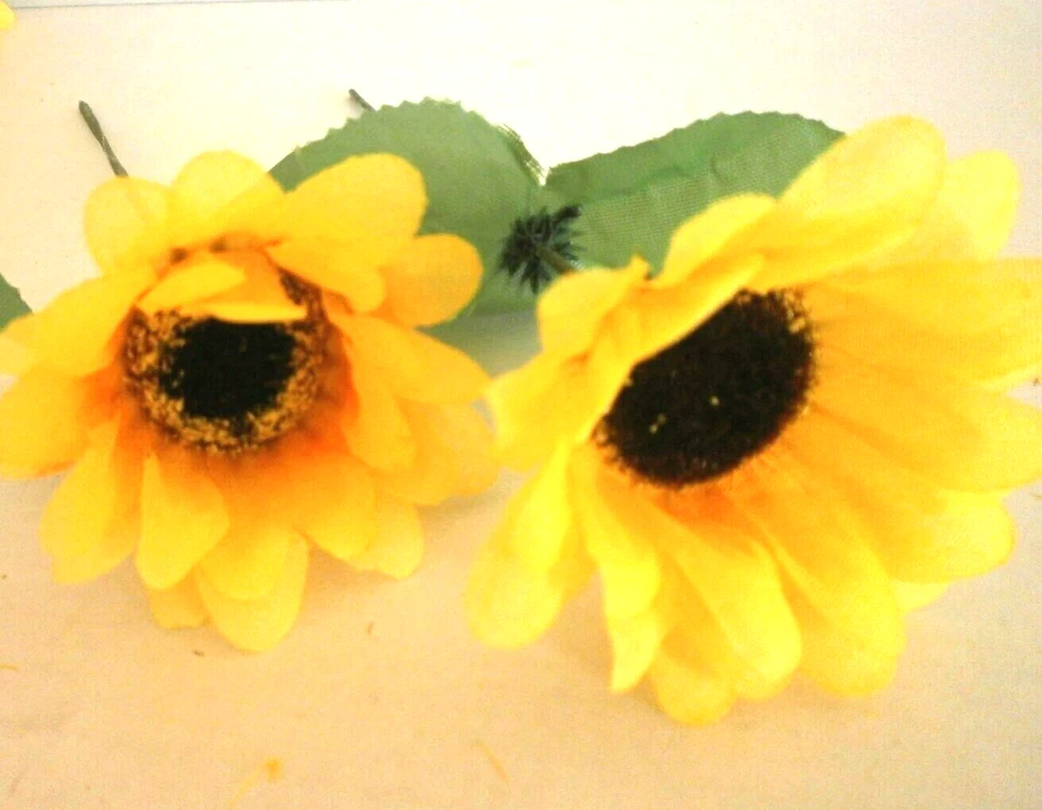 20 x Kunstblumen Sonnenblume, 17 cm , Restposten - Deko, künstliche Blume, - Bild 3 von 3