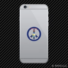 Michigan Flag Peace Symbol MI sign no war Cell Phone Sticker Mobile