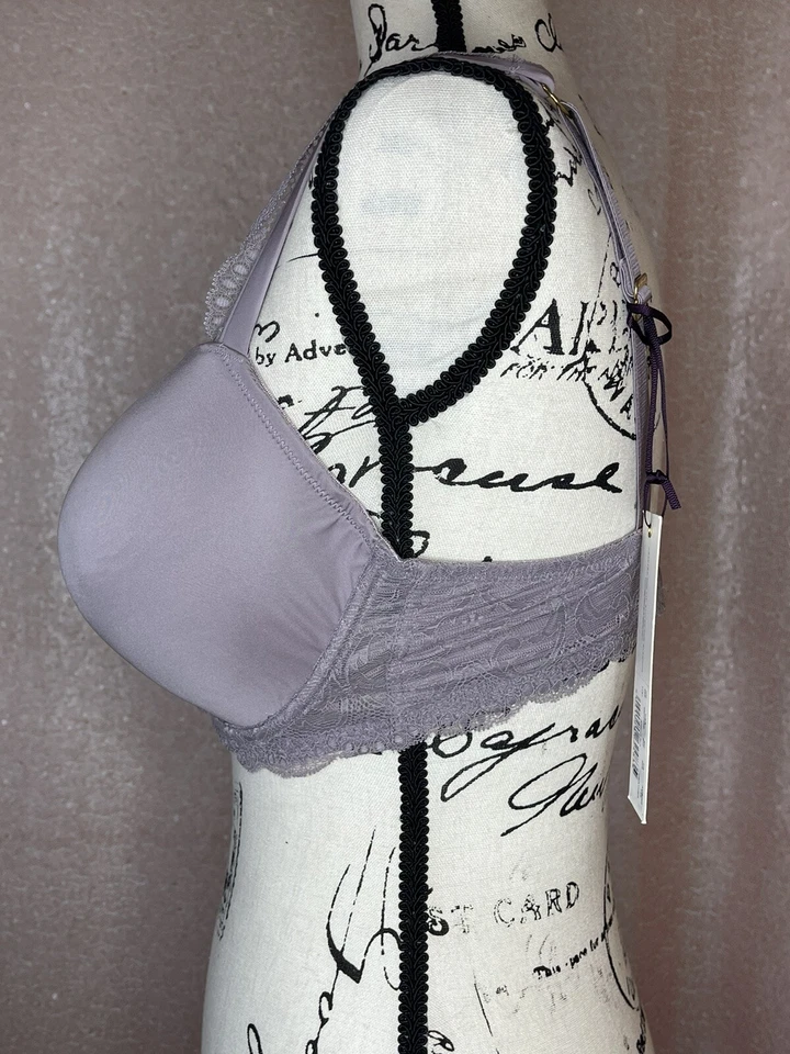 Panache Heather Purple Black Label Ardour Sweetheart Molded Bra 36DDD/F New - Image 4 of 4