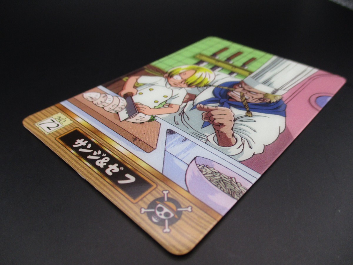 ONE PIECE カード Sanji & Zeff King of Pirates Gummy Card No.72 One Piece BANDAI