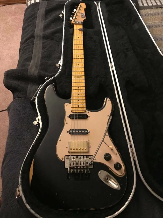 Strat by ESP LTD rare, w Floyd Rose custom shop road worn, Seymour