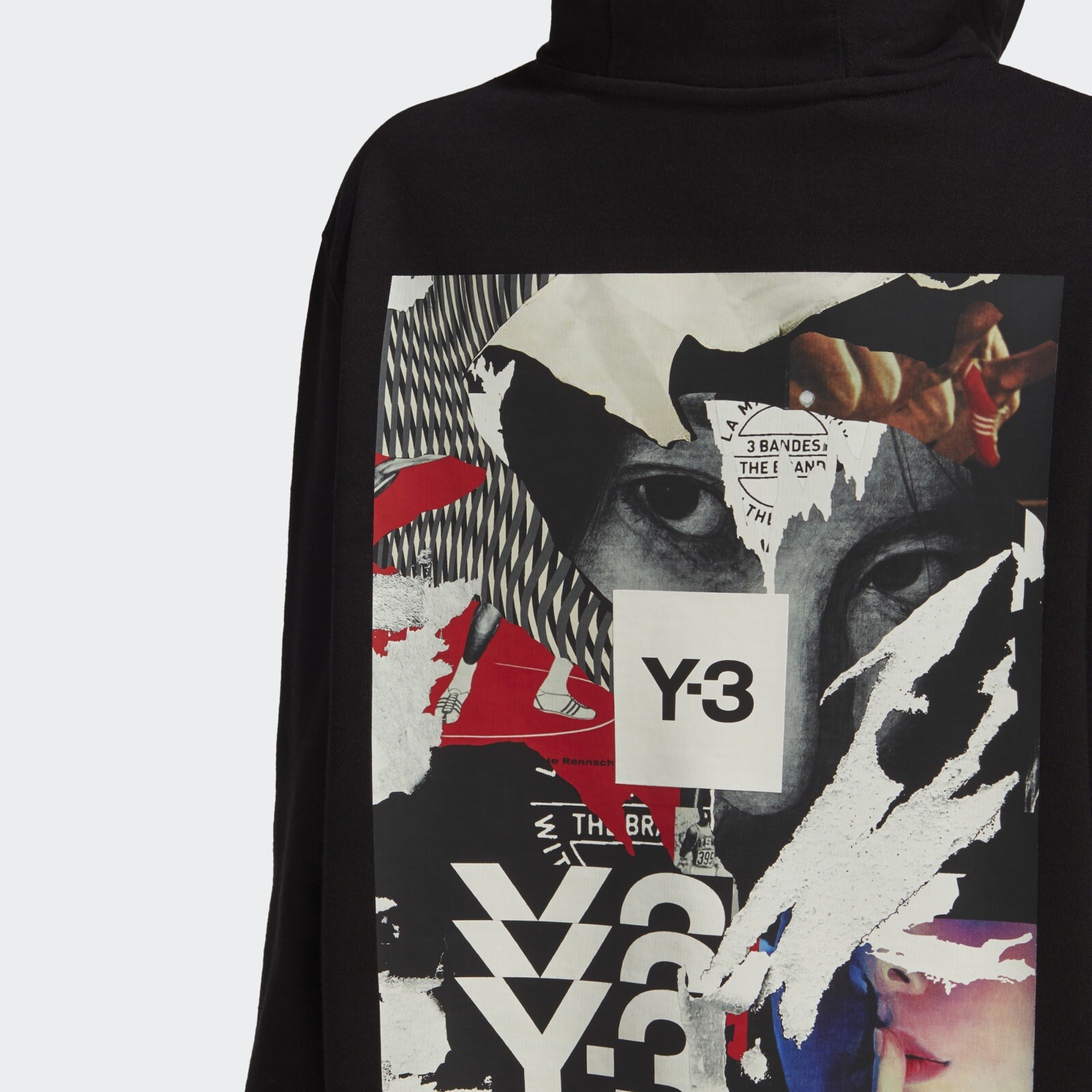 Y-3 3BRANDES GRAPHIC OVERSIZED HOODIE-