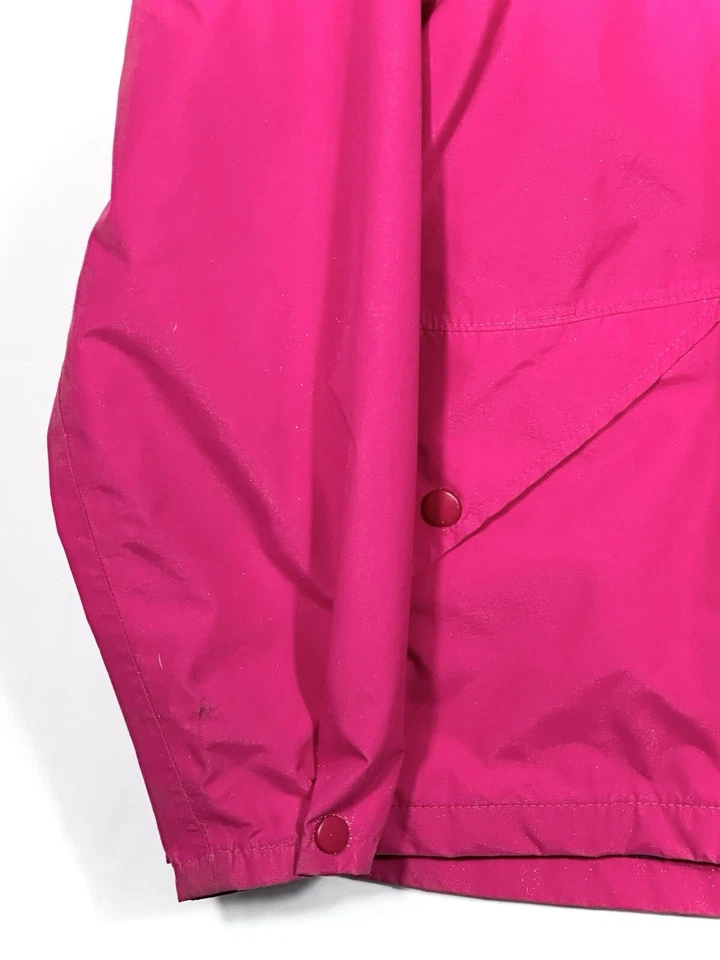 Cabela’s Mujer Rosa Fucsia Prendas exteriores GoreTex Capucha Cremallera Completa Botón Chaqueta Talla S Foto 2 de 4