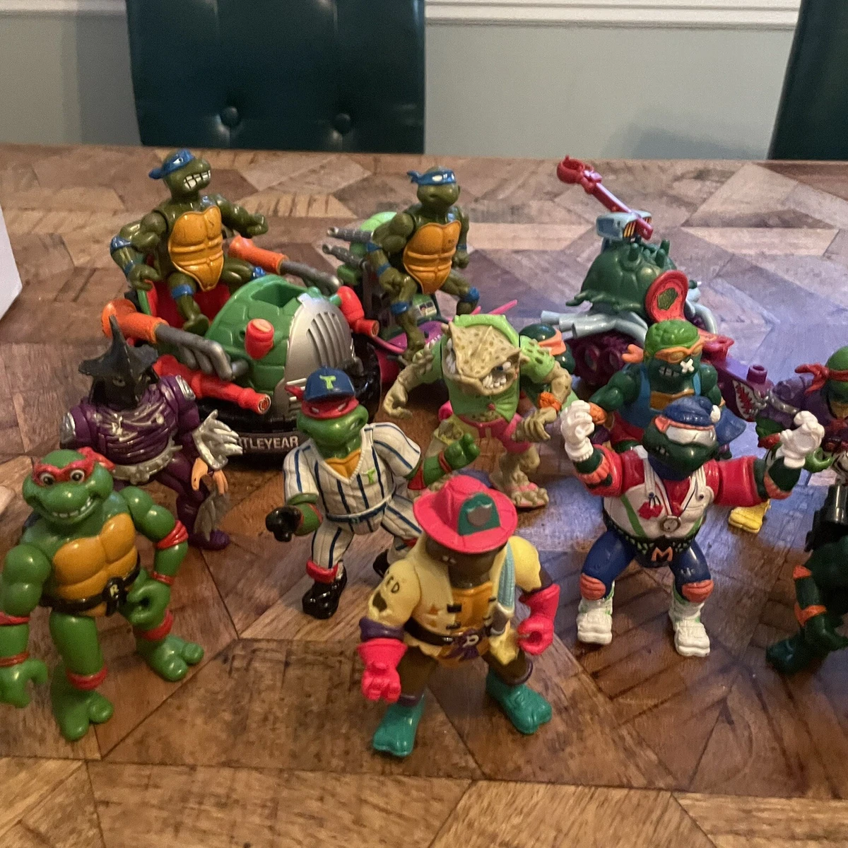 Huge Lot Teenage Mutant Ninja Turtles TMNT 80s 90s machines 1988-1993 Vintage
