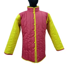 Men's Padded Viking Jacket Medieval Cosplay Armor Coat for LARP, Fantasy Battle