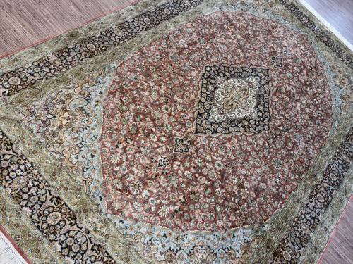 23221-Wunderschöner Original Kaschmir Seide,310x213cm², Carpet, Tappeto, Teppich - Bild 1 von 12