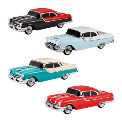 HOOKED ELECTRONICS Pontiac 1955 Star Chief Bluetooth Portable Speaker w/ LED Light USB/AUX/FM Radio