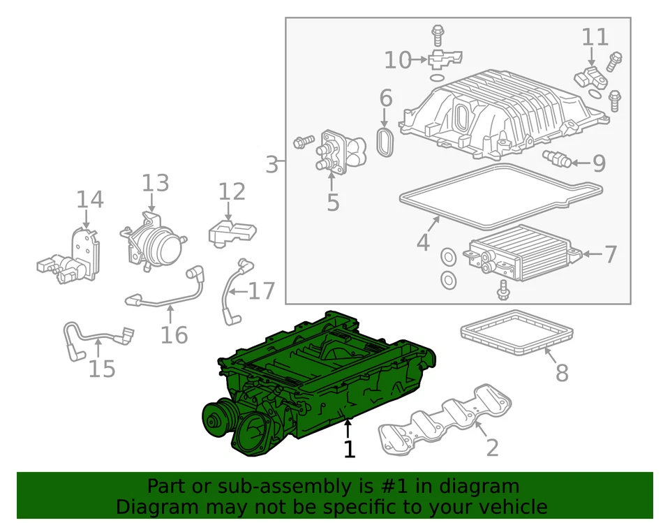 Подлинный нагнетатель GM 12670278 - Изображение 2 из 2