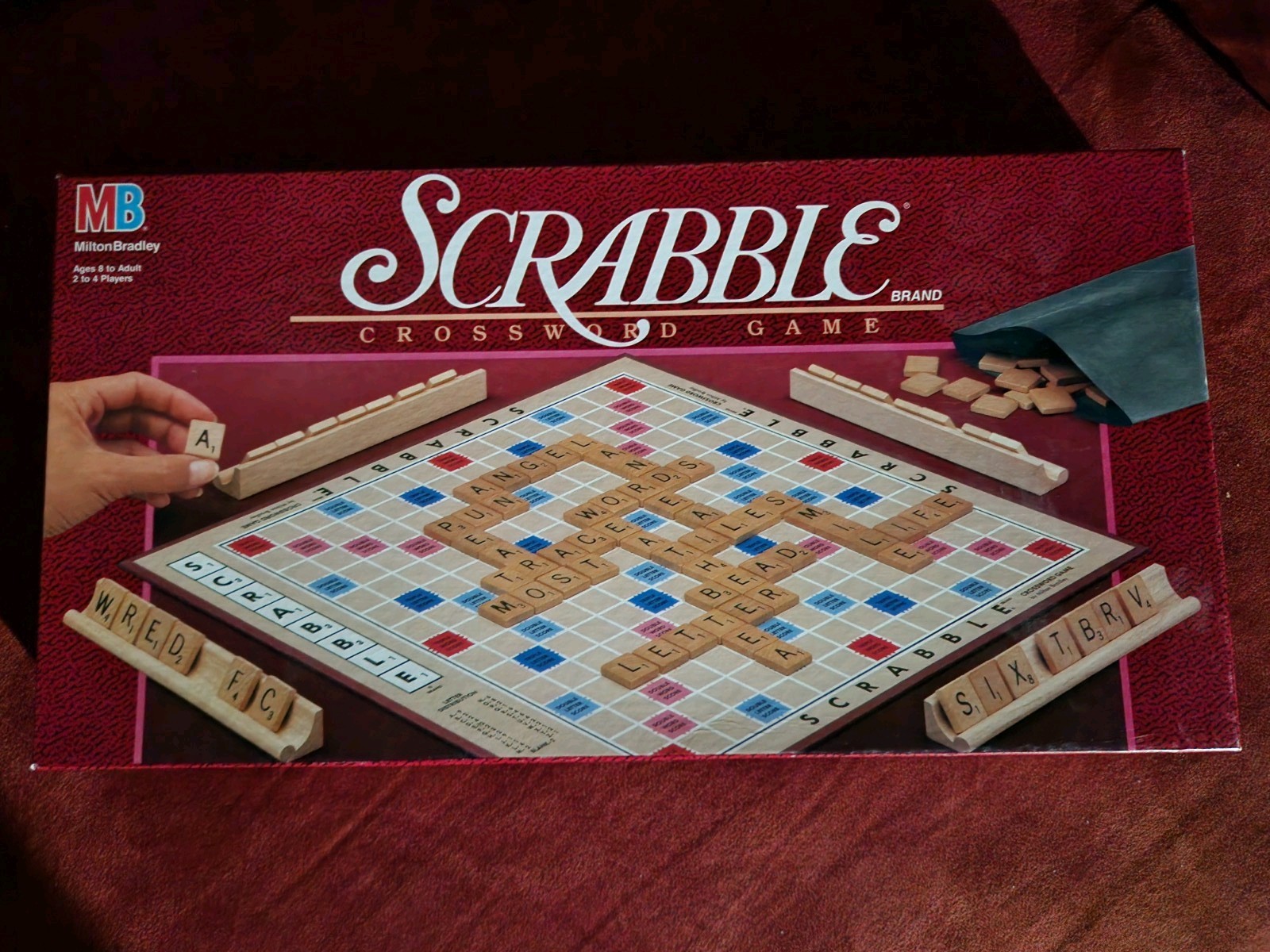 Scrabble Crossword Game Milton Bradley Ages 4 To Adult 2-4 Players