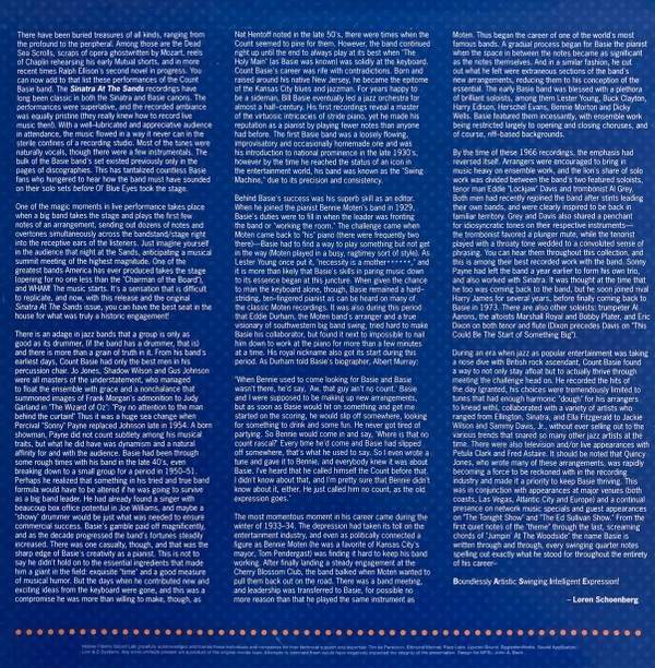 Count Basie - Live At The Sands (Before Frank) (2xLP, Ltd, Num, RM, 180) (Mint ( - Image 2 of 4