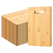 Gerrii 12 Packs Wooden Cutting Boards Set with Handles Engraving Blanks Kitch...