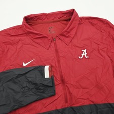 Alabama Crimson Tide Nike On-Field 1/2 Zip Pullover Mens 2XL Vented Lightweight