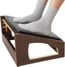 Ergonomic Foot Rest, 4 Adjustable Height Foot Stool,Footrest under Desk  Soft Cu