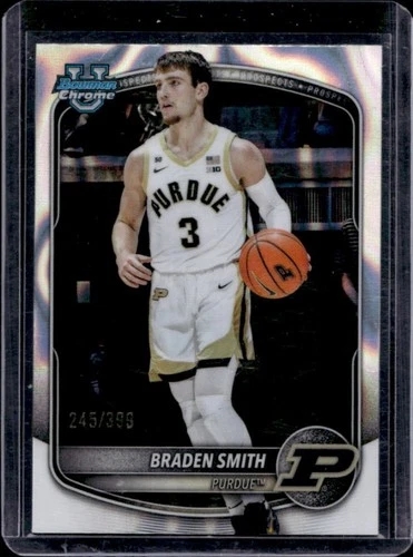 2025-26 Bowman Braden Smith Chrome Prospects Lava Refractor #/399 Boilermakers