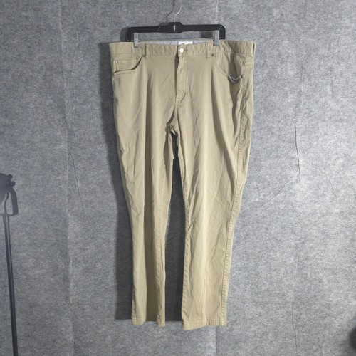 Peter Millar Golfhose Herren Größe 40 x 30 Beige Freizeit Chino Komfort Gerades Bein
