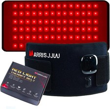 Rechargeable Red Light Therapy Belt, 3-in-1 Wavelengths 660nm 850nm 940nm, In...