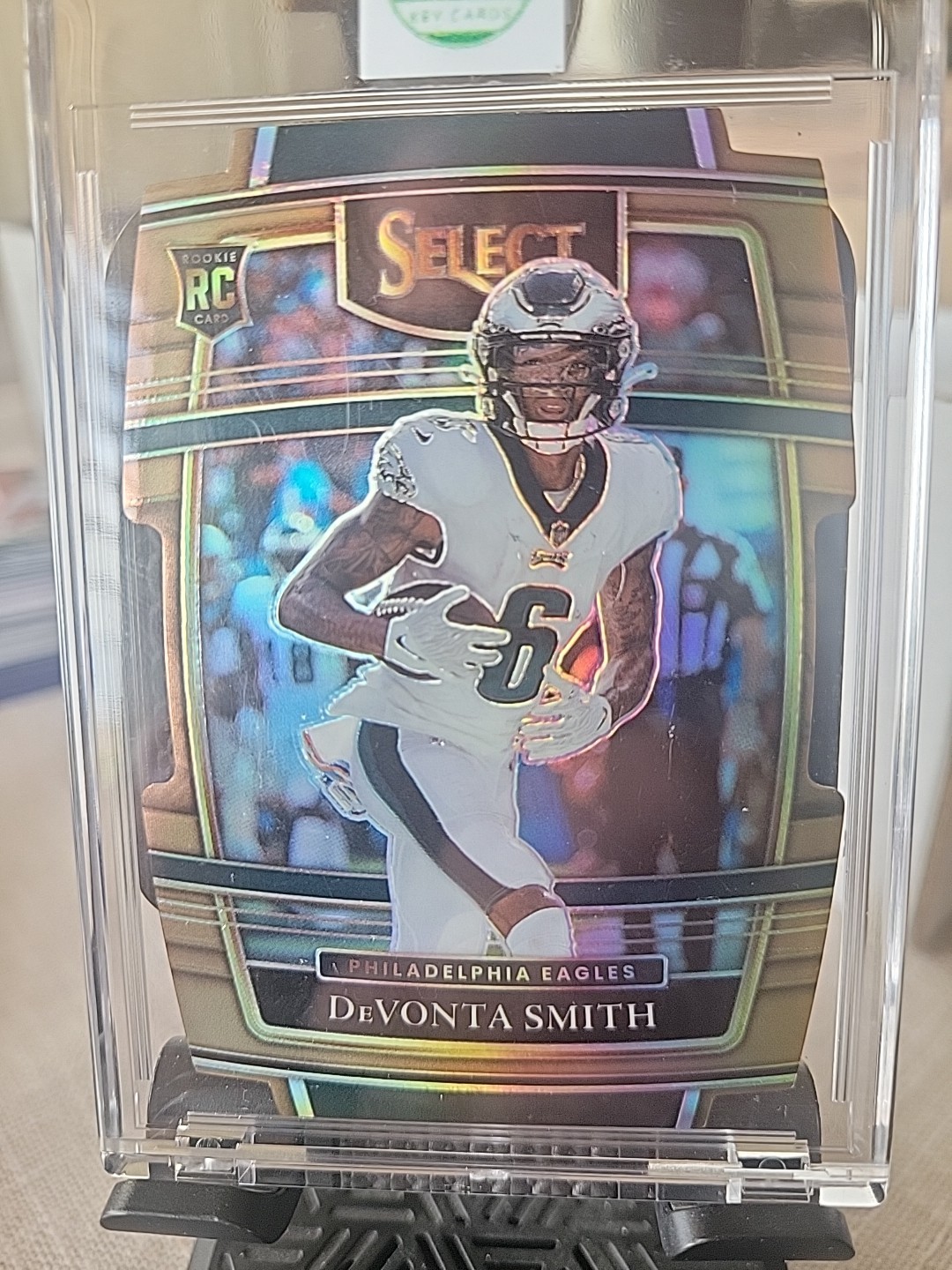2021 Panini Select - Concourse Devonta Smith #49 Copper Prizm Die-Cut /199 (RC)