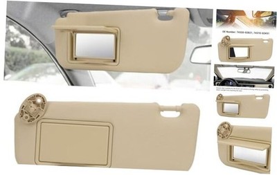 Sun Visor Front Left Driver Side Beige Sun Shielding Visor for Vehicle 