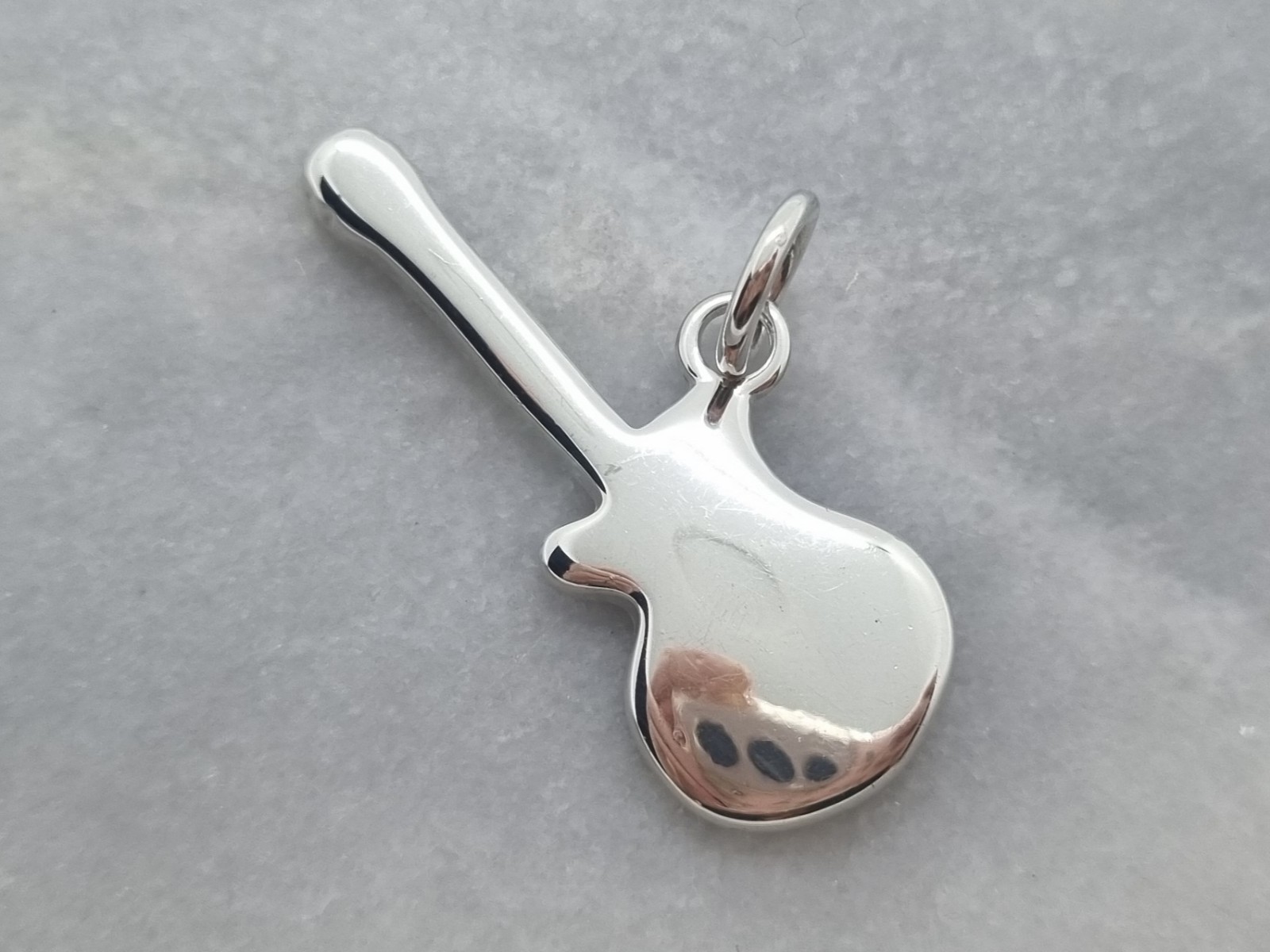 Signed Solid Sterling Silver Electric Guitar Inst… - image 1