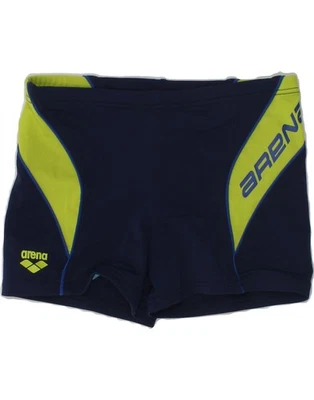 ARENA Boys Swimming Shorts 10-11 Years Navy Blue Colourblock Polyester AS17 - Image 1 of 3