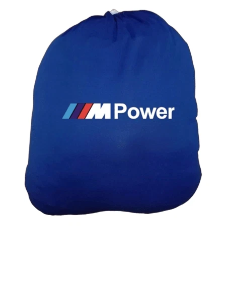 Blue Car Cover For Bmw M Power Dust Proof Windproof  Combing  M2 M3 M4 M5 M6 M7 Foto 4 de 4