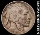 1917-D Buffalo Nickel- Extra Fine Semi Key Better Date No Reserve #i5388