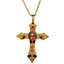 Collana Croce Sacro Cuore - ISOLA BELLA GIOIELLI