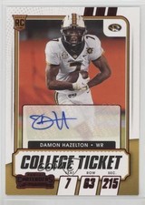2021 Contenders Draft Picks College Game Ticket Red Damon Hazelton Jr Auto un2