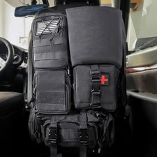 Universal Tactical Car Seat Back Organizer Pouch 5 Detachable Molle Vehicle Bags